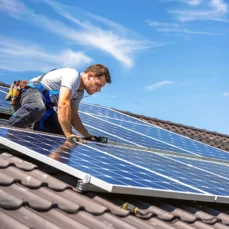 Inelso Energy installation team solar energy construction work